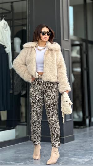 Orijinal Marka Leopar Desen Boy Fit Jean 