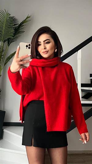 Orijinal Marka Siyah Yırtmaçlı Mini Şort Etek