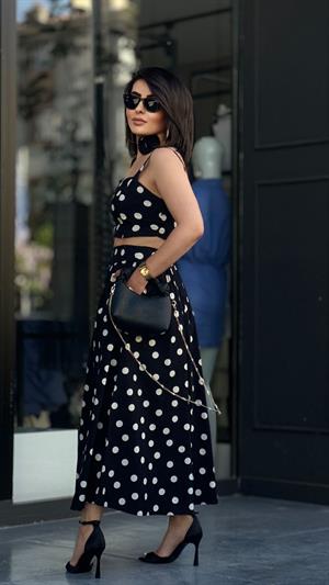 Original Brand Polka Dot Set with Neck Accessory