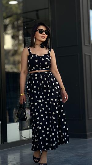 Original Brand Polka Dot Set with Neck Accessory