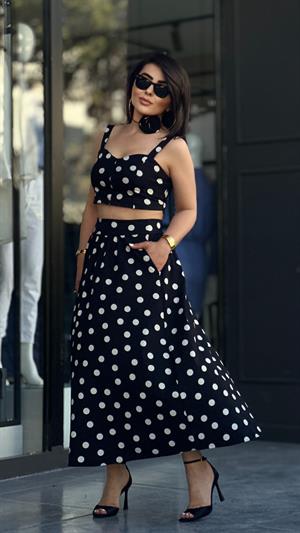 Original Brand Polka Dot Set with Neck Accessory