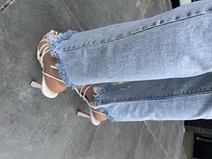 Paça Detaylı Vintage Slim Jean