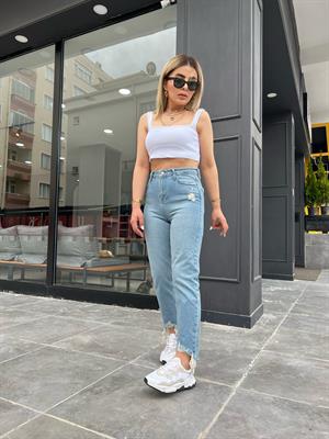 Paça Lazer Kesim Mom Jean