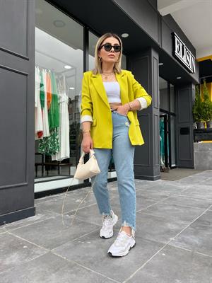 Paça Lazer Kesim Mom Jean