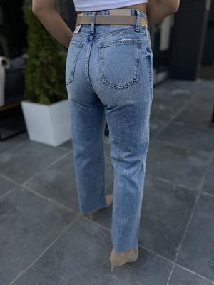 Paçası Kesik Wide Leg Jean 