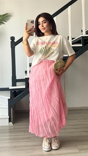 Pembe Kıraşlı Etek