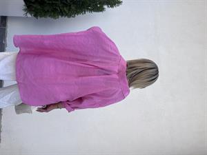 Pembe Oversize Tensel Gömlek