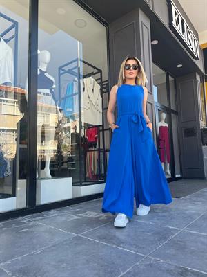 Saks Belted Jumpsuit