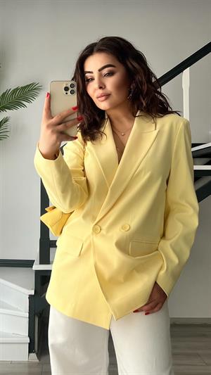 Sarı Blazer Ceket