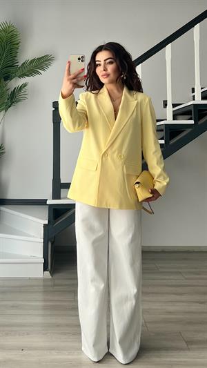 Sarı Blazer Ceket