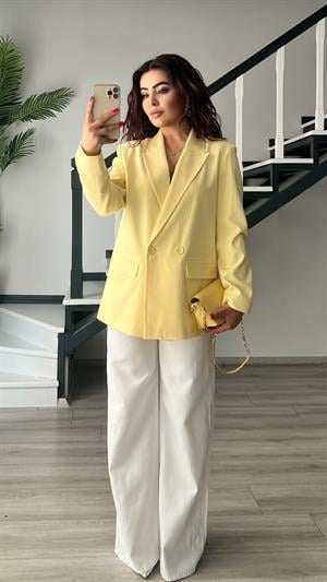 Sarı Blazer Ceket