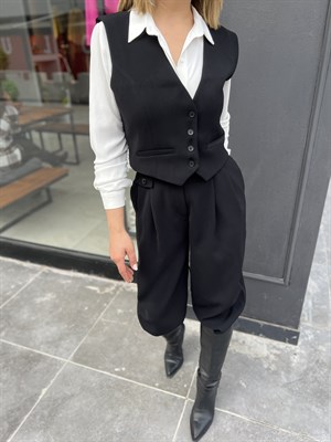 Black Lined Vest