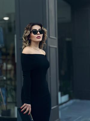 Black Madonna Neck Maxi Length Ribbed Knit Dress