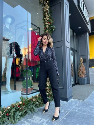 Siyah Mom Jean