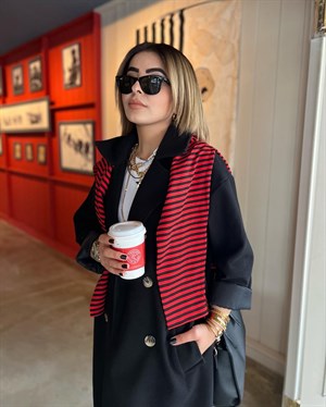 Siyah Oversize Kaban