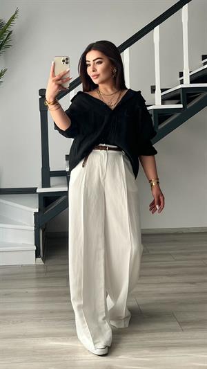 Black Oversize Tencel Shirt