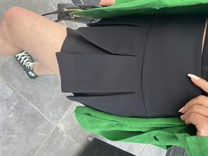 Siyah Pilili Mini Etek
