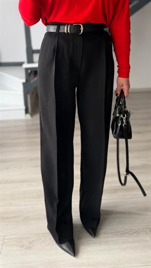 Siyah Premium Palazzo Pantalon