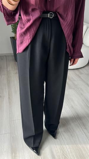 Siyah Premium Palazzo Pantolon 