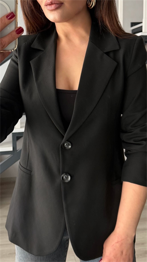 Siyah Slim Fit Blazer Ceket