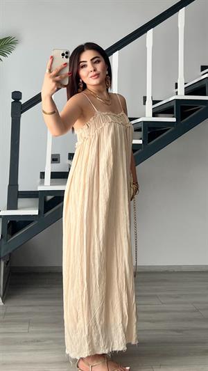 Stone Adjustable Strappy Lined Dress