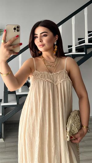 Stone Adjustable Strappy Lined Dress