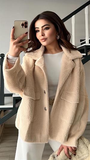 Taş Premium Peluş Mont