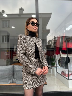 Tweed Skirt and Jacket Set