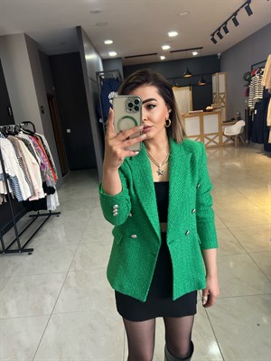 Yeşil Tüvit Ceket