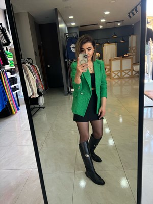 Yeşil Tüvit Ceket