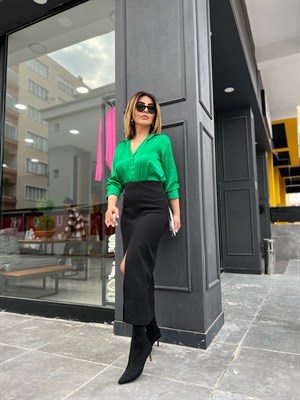Yırtmaçlı Kalem Etek
