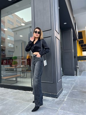 Zımba Detaylı Straight Jean