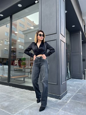 Zımba Detaylı Straight Jean