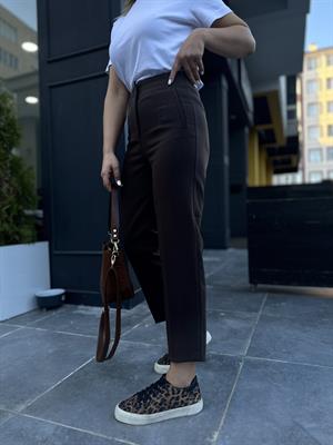 ZR Model Kahve Flatolu Pantolon 