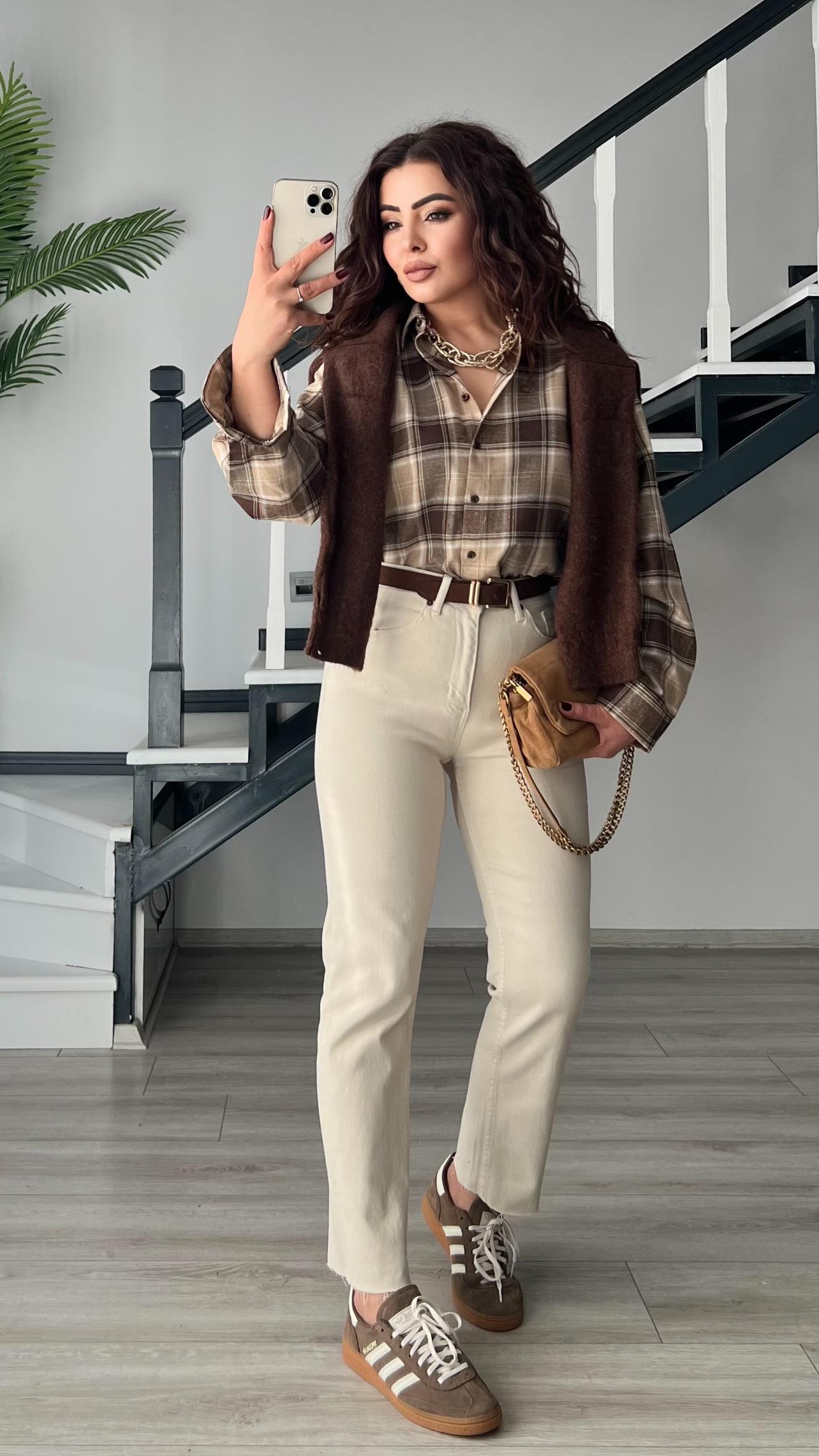 Bej Orjinal Marka Boyfit Jean