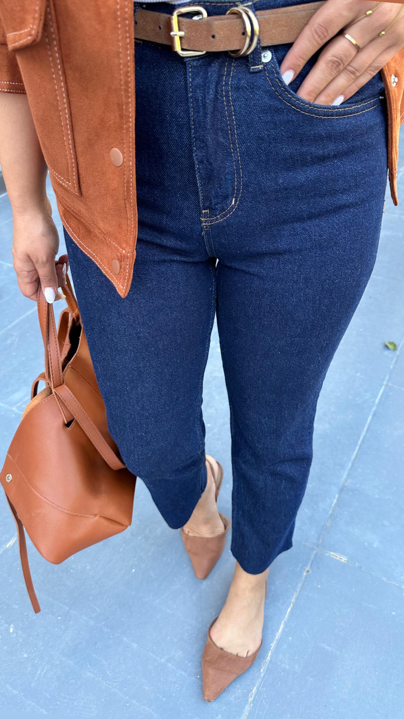 Koyu Lacivert Boy Fit Jean 