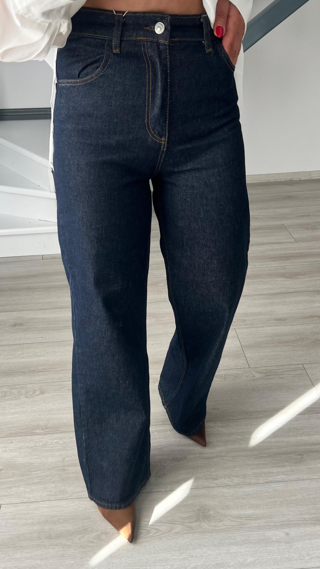 Lacivert Straight Jean