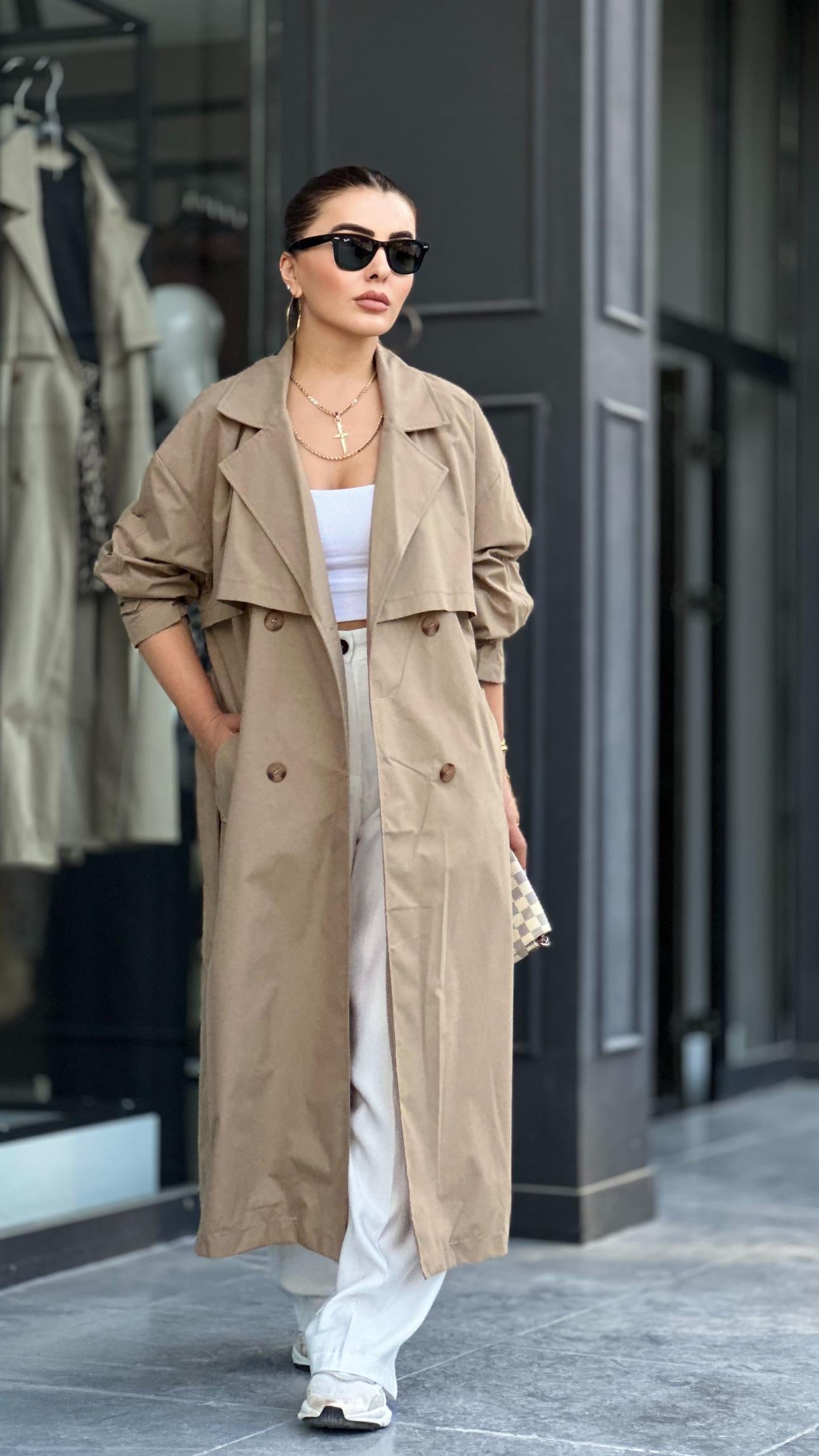 Marka Model Kahve Oversize Trençkot