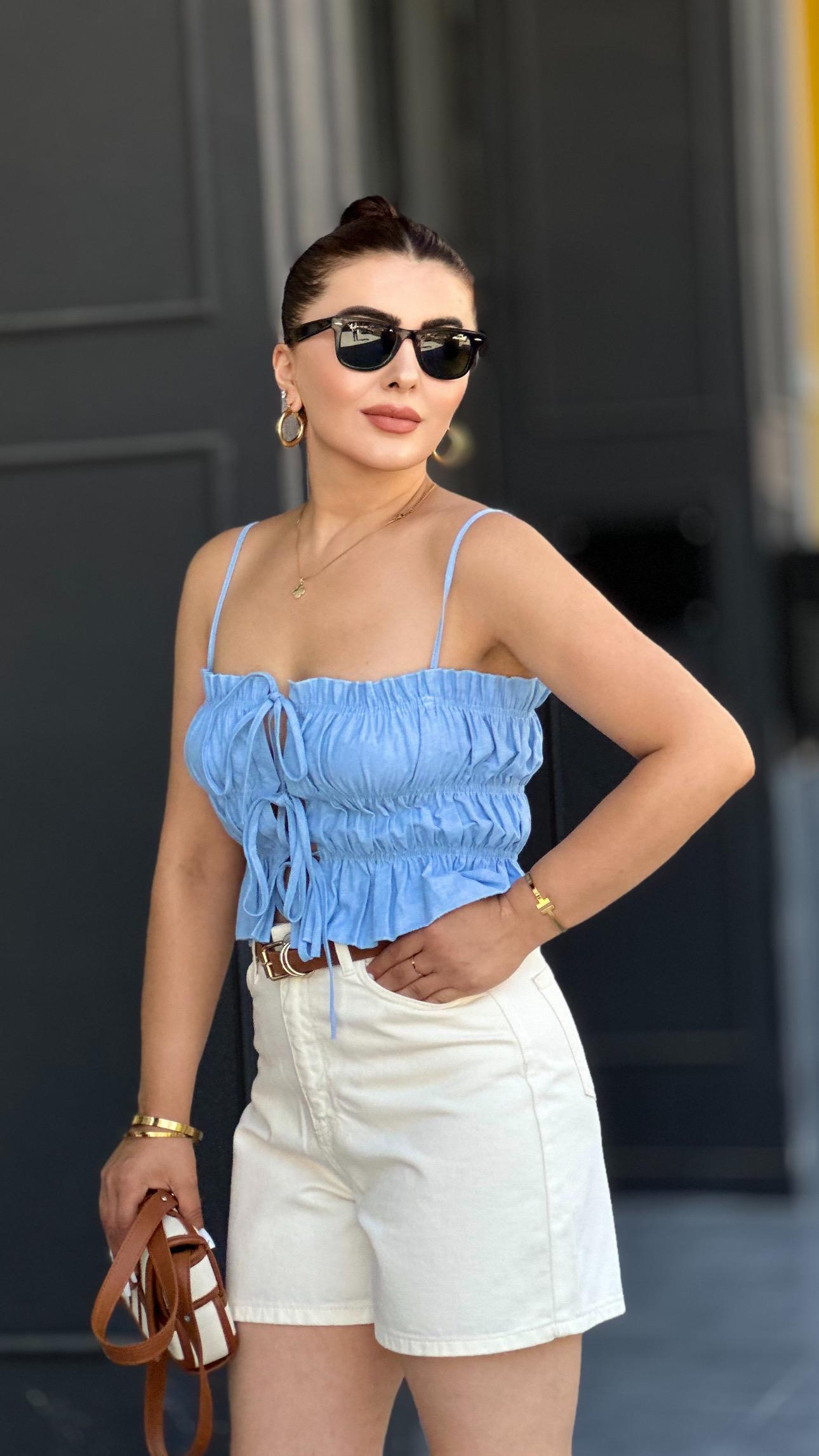Mavi Marka Model Büzgülü Bluz 