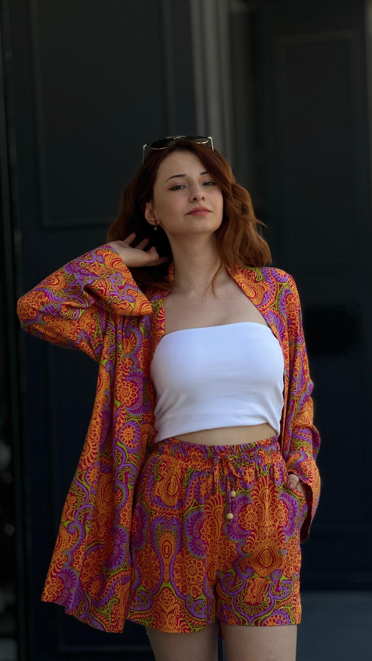 Renkli Kimono Takım 