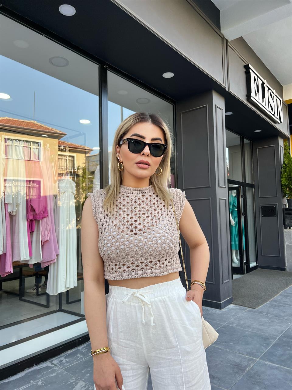 Mink Knit Crop