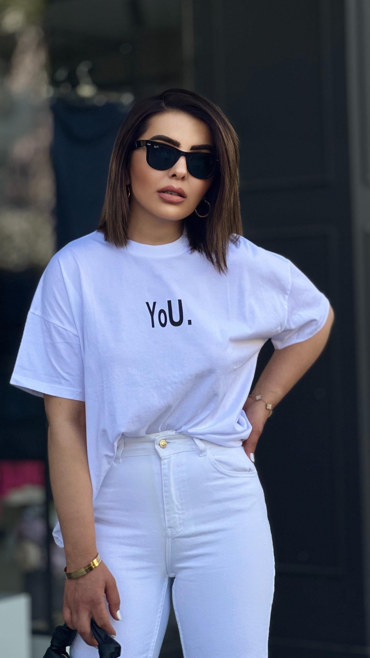You Baskılı Tişört