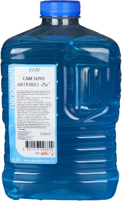 Nanowash Antifrizli Cam Suyu 2,5 Lt