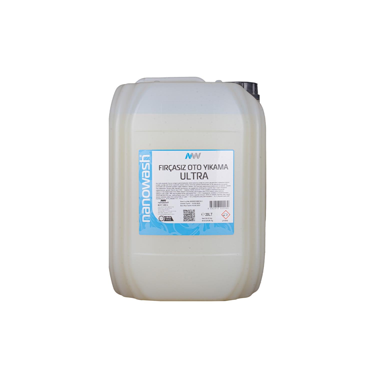 Nanowash Fırçasız Cilalı Oto Yıkama Köpüğü Ultra 20 Lt