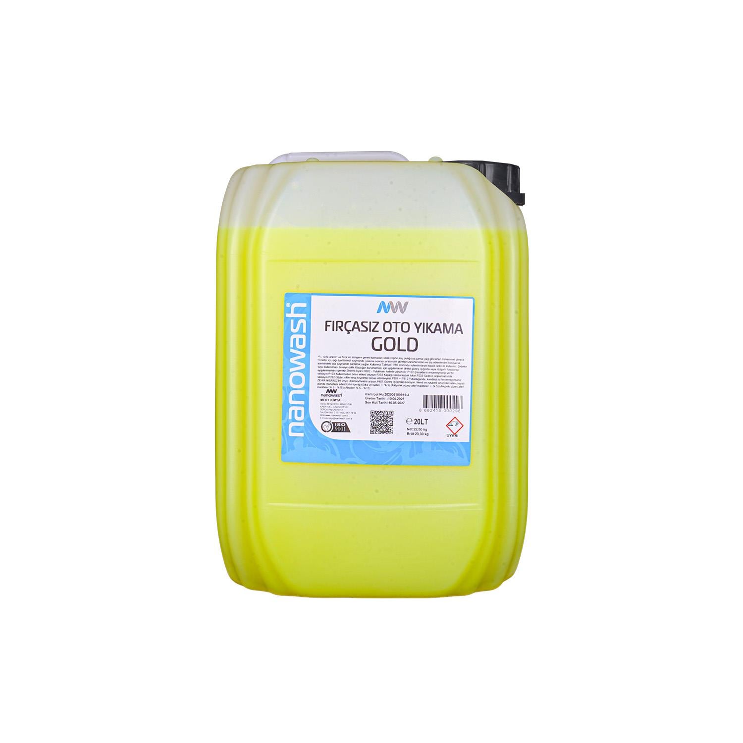 Nanowash Fırçasız Cilalı Oto Yıkama Köpüğü Gold 20 Lt