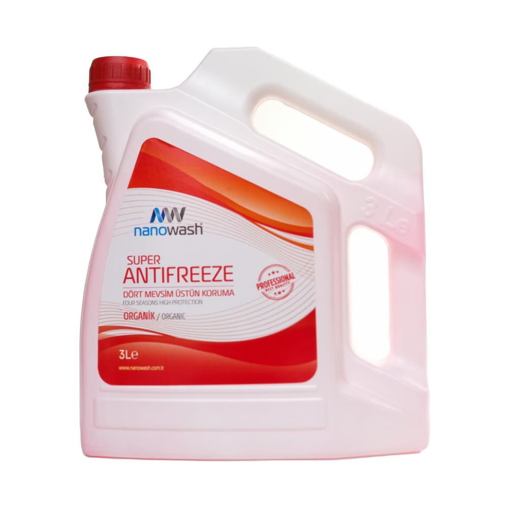 Nanowash Süper Antifriz Organik Kırmızı 3 Lt