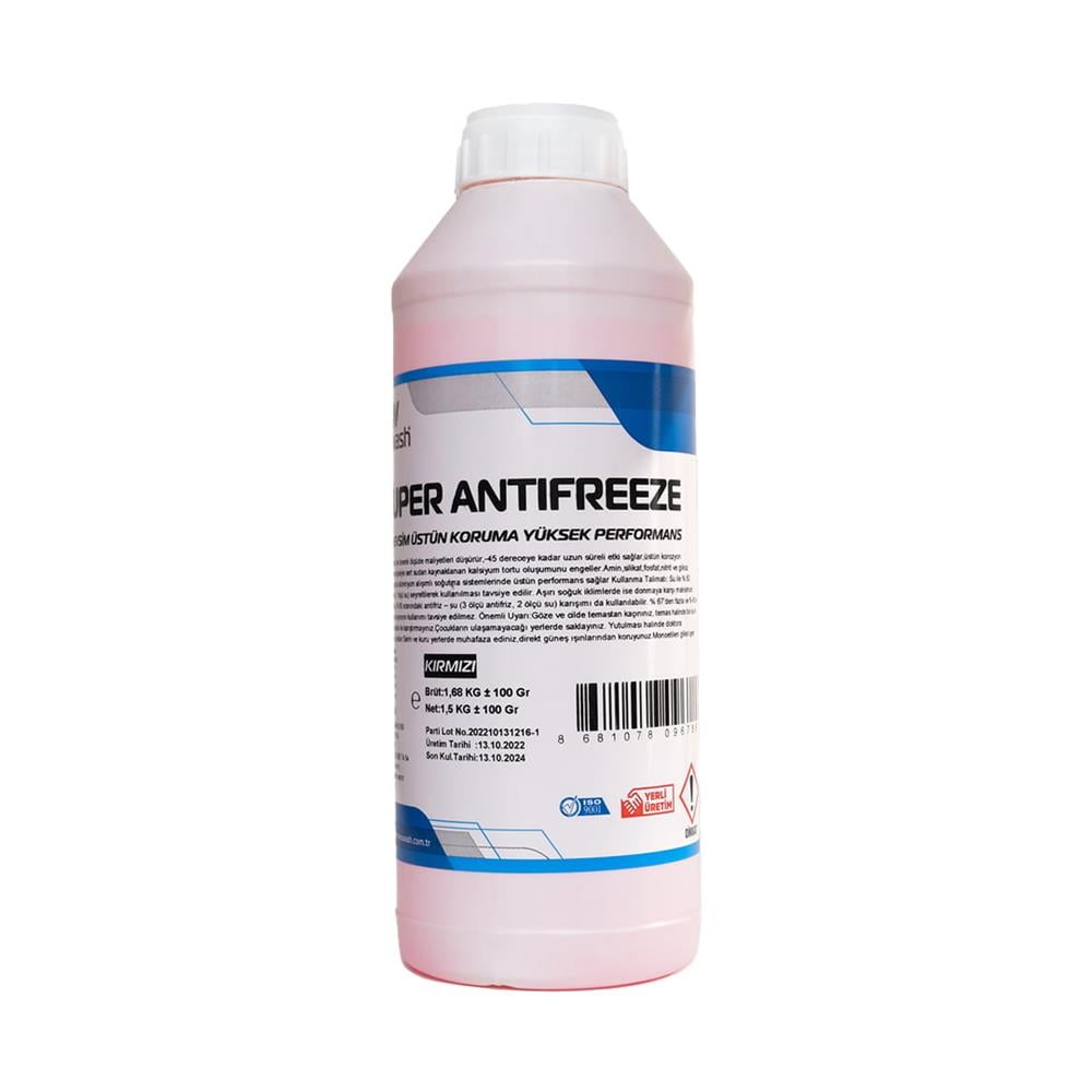 Nanowash Süper Antifriz Organik Kırmızı 1.5 Lt
