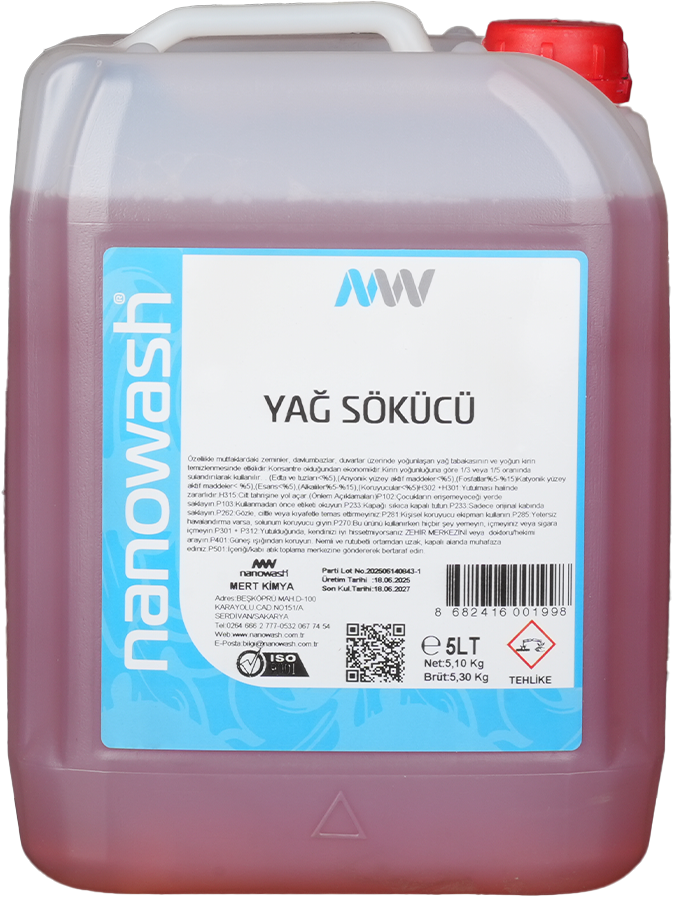 Nanowash Yağ Sökücü 5 Lt