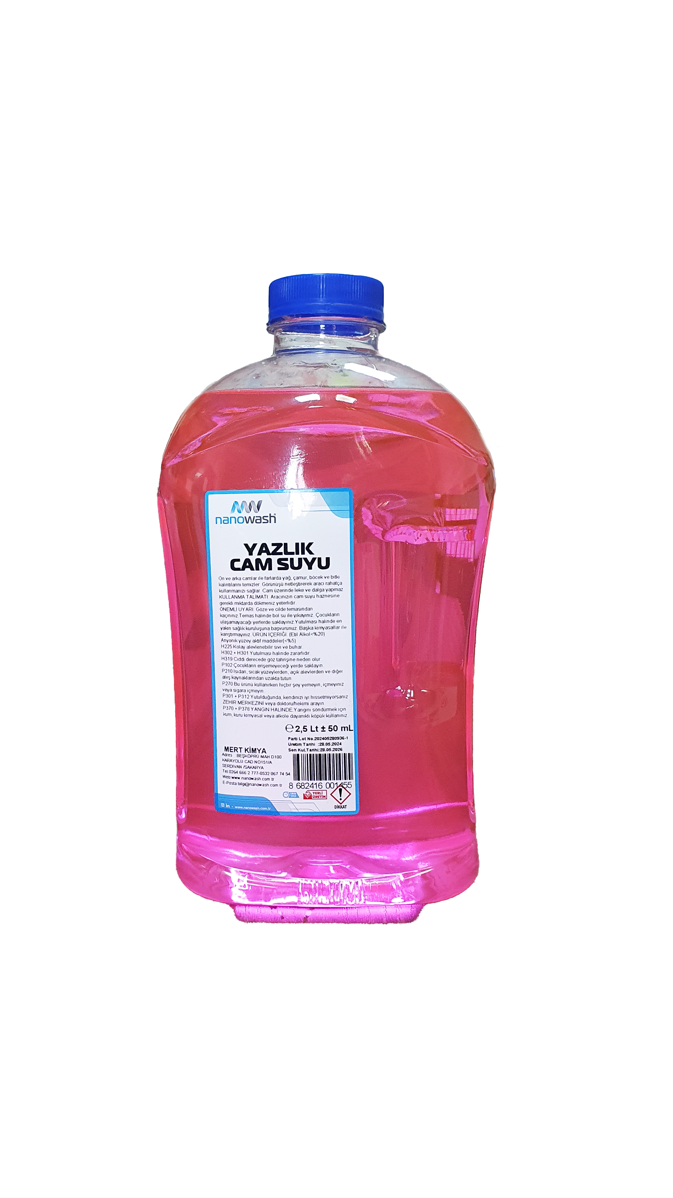 Nanowash Yazlık Cam Suyu 2,5 Lt
