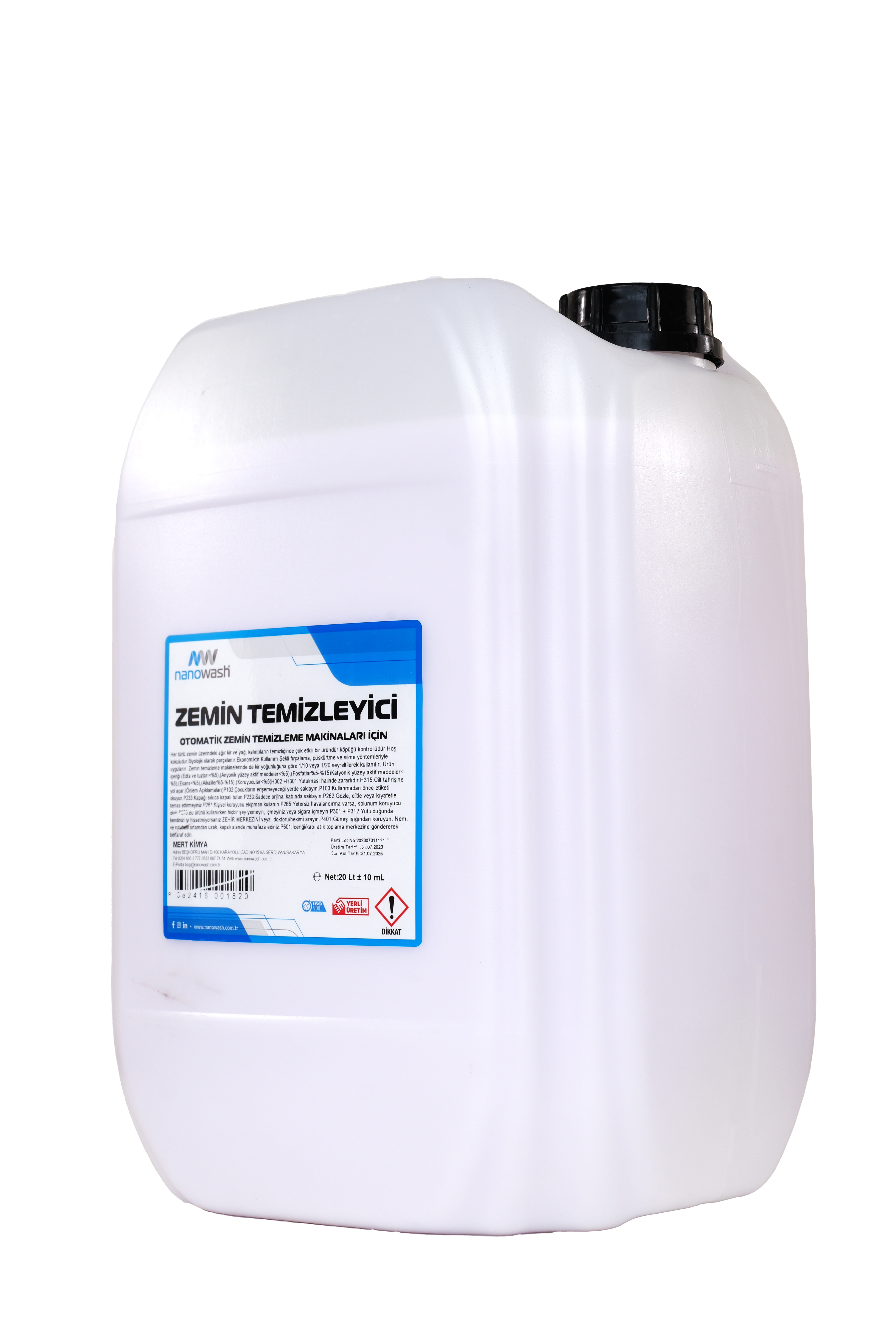 NANOWASH ZEMİN TEMİZLEYİCİ MATİK 20 LT